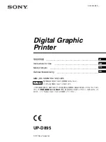 Sony UP-D895 Instructions For Use Manual preview