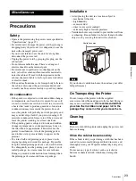 Предварительный просмотр 23 страницы Sony UP-DR200 Operating Instructions Manual