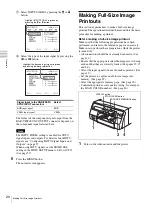 Предварительный просмотр 20 страницы Sony UP25MD Instructions For Use Manual