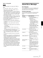 Preview for 51 page of Sony UPA-PC100 User Manual