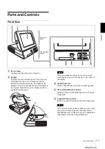 Preview for 7 page of Sony UPA-PC105 Operating Instructions Manual