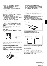 Preview for 73 page of Sony UPA-PC105 Operating Instructions Manual