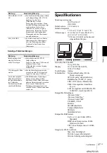 Preview for 79 page of Sony UPA-PC105 Operating Instructions Manual