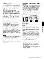 Preview for 75 page of Sony UPA-PC500 Operating Instructions Manual