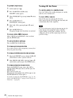 Preview for 28 page of Sony UPX-C100 Operating Instructions Manual