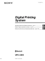 Sony UPX-C200 Operating Instructions Manual preview