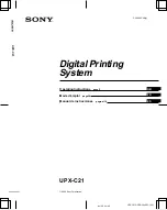 Sony UPX-C21 Operating Instructions Manual preview