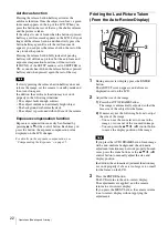 Предварительный просмотр 22 страницы Sony UPX-C300 Operating Instructions Manual