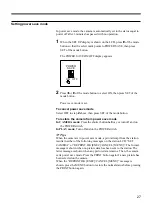 Предварительный просмотр 27 страницы Sony UPX-DP10 Operating Instructions Manual