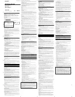 Sony USM128B Operating Instructions preview