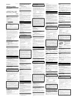 Sony USM128ED Operating Instructions preview