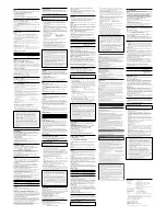 Preview for 2 page of Sony USM128ED Operating Instructions