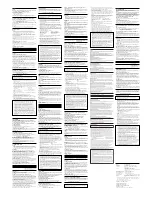 Preview for 2 page of Sony USM32D Operating Instructions