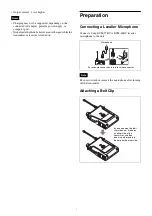 Предварительный просмотр 7 страницы Sony UTX-B03HR Operating Instructions Manual