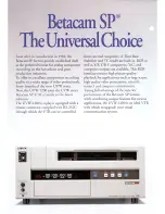 Preview for 2 page of Sony UVW-1200 Specifications