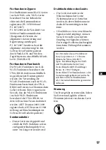 Preview for 17 page of Sony UWA-BR100 Operating Instructions Manual