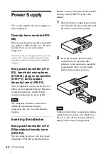 Preview for 42 page of Sony UWP-V1 Operating Instructions Manual