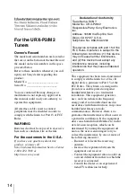 Preview for 14 page of Sony UWP-V2 Operating Instructions Manual