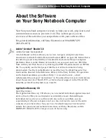 Preview for 5 page of Sony VAIO 707C About Manual