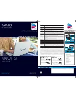 Sony VAIO FS VGN-FS35GP Specifications preview