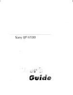 Sony Vaio IJP-V100 User Manual preview