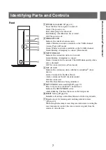 Предварительный просмотр 7 страницы Sony Vaio LocationFree LF-V30 Operating Instructions Manual