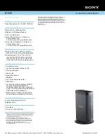 Preview for 2 page of Sony Vaio LocationFree LF-V30 Specification Sheet