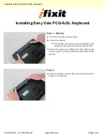 Sony Vaio PCG-6J2L Installation Instructions preview
