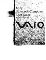 Sony Vaio PCG-717 User Manual preview