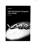 Sony Vaio PCG-808 User Manual preview