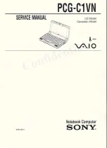 Sony VAIO PCG-C1VN Service Manual preview