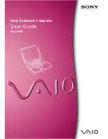 Предварительный просмотр 1 страницы Sony VAIO PCG-F150 User Manual