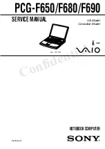 Sony VAIO PCG-F650 Service Manual preview