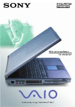 Sony VAIO PCG-FR720 Specifications preview