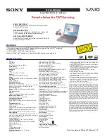 Sony VAIO PCG-FRV28 Specifications preview