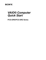 Sony VAIO PCG-GRS series Quick Start Manual preview