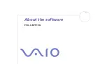 Preview for 1 page of Sony Vaio PCG-GRZ515G Software Manual