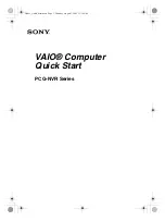 Preview for 1 page of Sony VAIO PCG-NVR Series Quick Start Manual