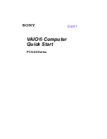 Preview for 2 page of Sony VAIO PCG Series Quick Start Manual