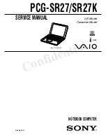 Sony VAIO PCG-SR27 Service Manual preview