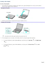 Preview for 5 page of Sony VAIO PCG-V505BH Manual