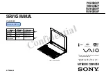 Sony VAIO PCG-X505CP Service Manual preview