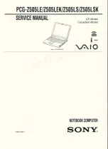 Sony VAIO PCG-Z505LE Service Manual preview