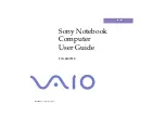 Предварительный просмотр 1 страницы Sony VAIO PCG-Z600TEK User Manual