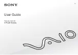 Sony VAIO PCG41313L User Manual preview