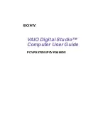 Предварительный просмотр 1 страницы Sony VAIO PCV-RX470DS User Manual