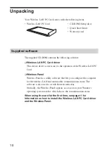 Предварительный просмотр 10 страницы Sony Vaio PCWA-C300S Operating Instructions Manual