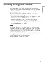 Предварительный просмотр 11 страницы Sony Vaio PCWA-C300S Operating Instructions Manual