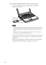 Предварительный просмотр 14 страницы Sony Vaio PCWA-C300S Operating Instructions Manual