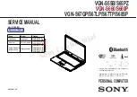 Preview for 1 page of Sony VAIO S VGN-S67GP Service Manual